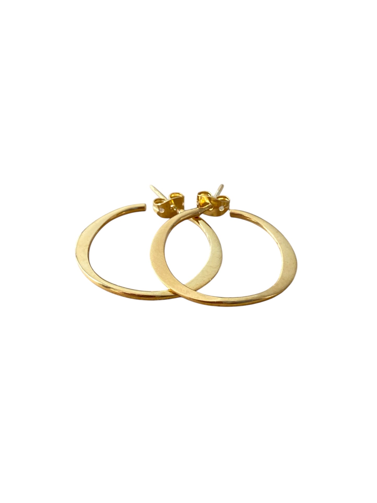 Øreringer i 18K gullforgylt 925 Sterling- sølv