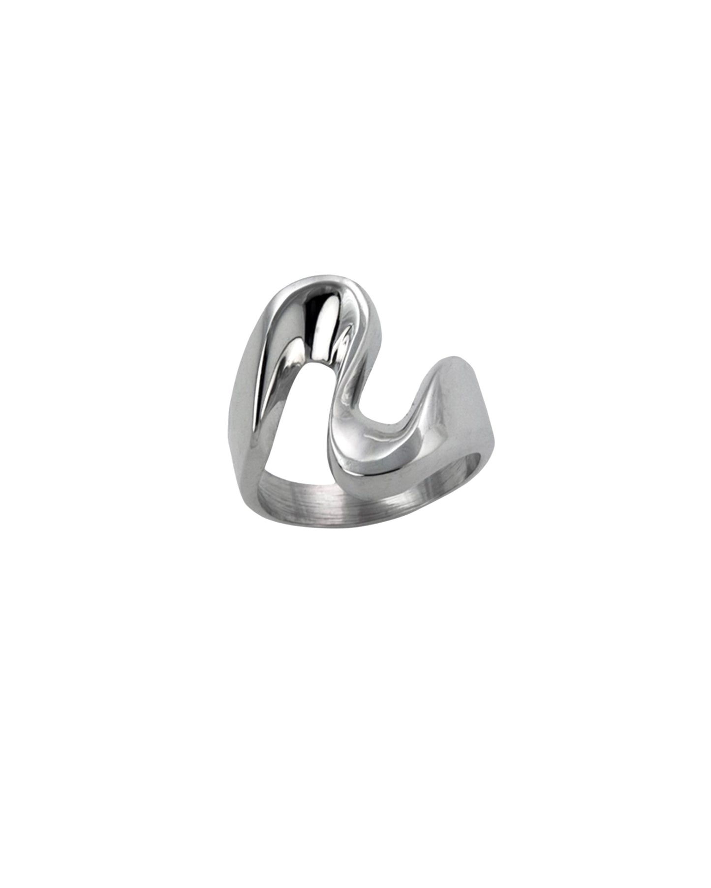 Abstrakt Statement Ring i 925 Sterlingsølv – Håndlaget Eleganse