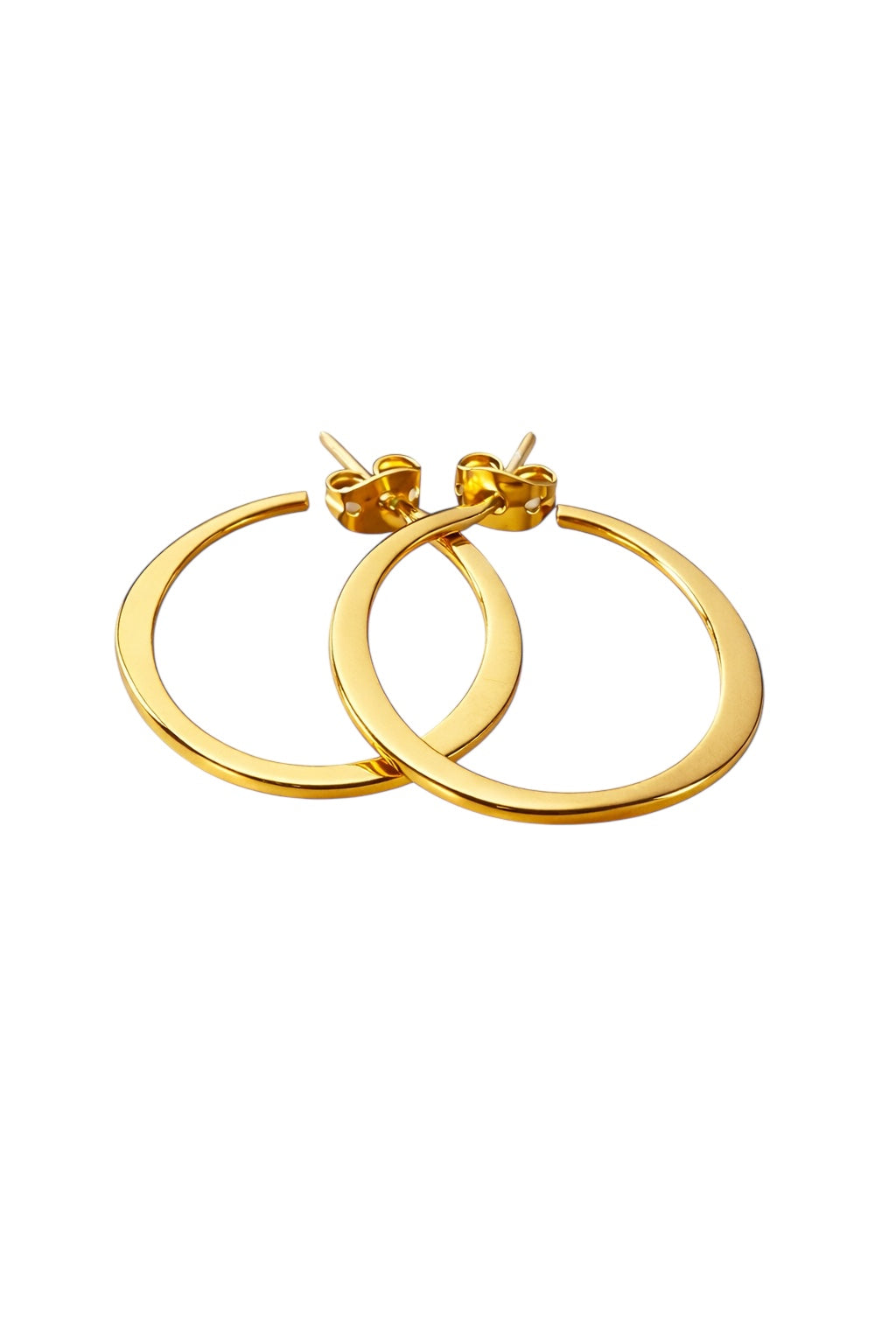 Øreringer i 18K gullforgylt 925 Sterling- sølv