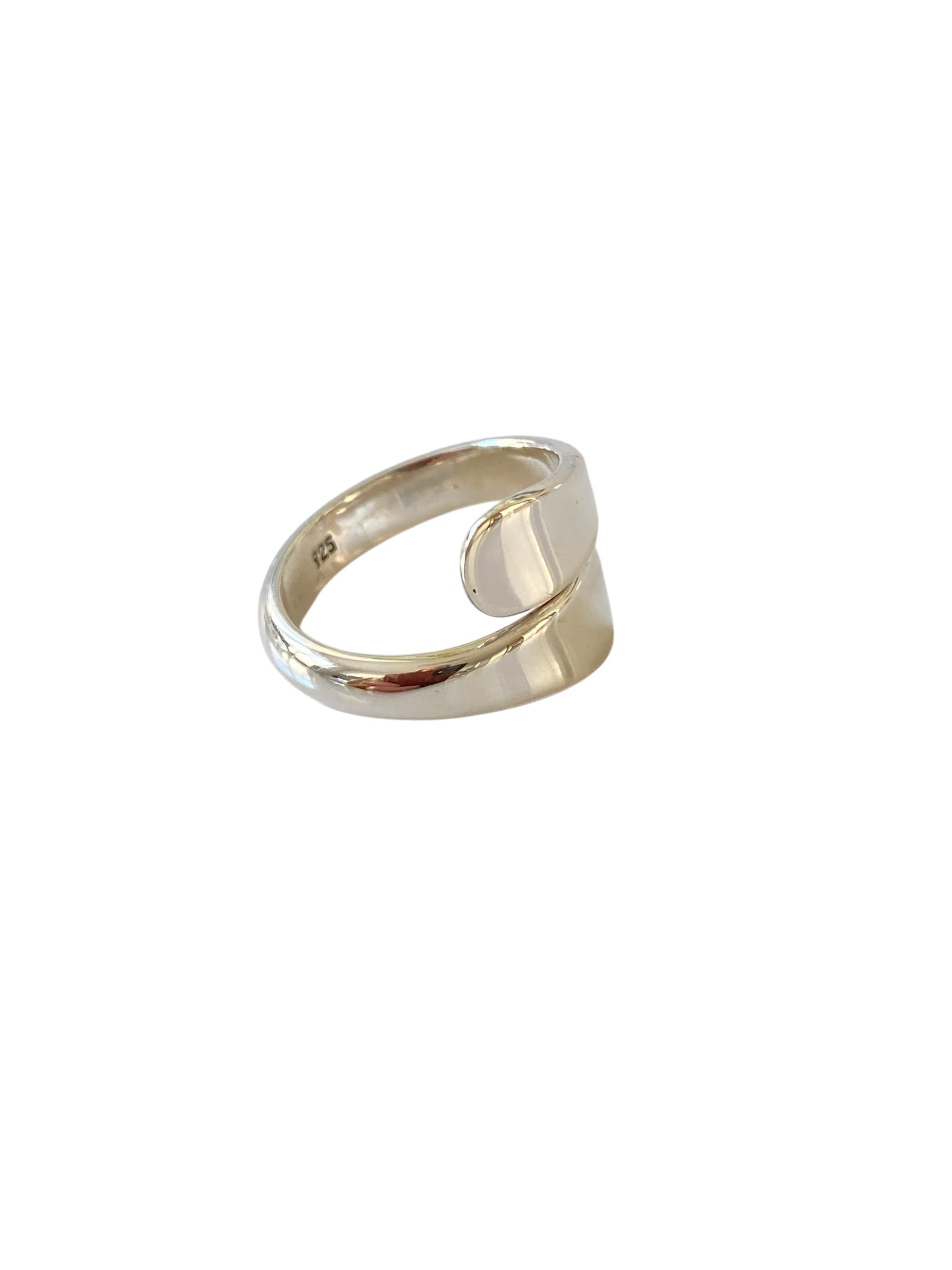 Crossover ring i 925 Sterling- sølv