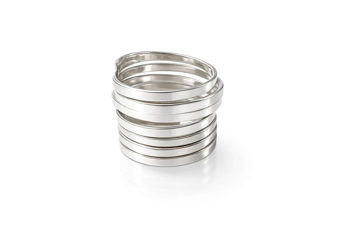 Statement Wrap Sølvring i 925 Sterling- Sølv