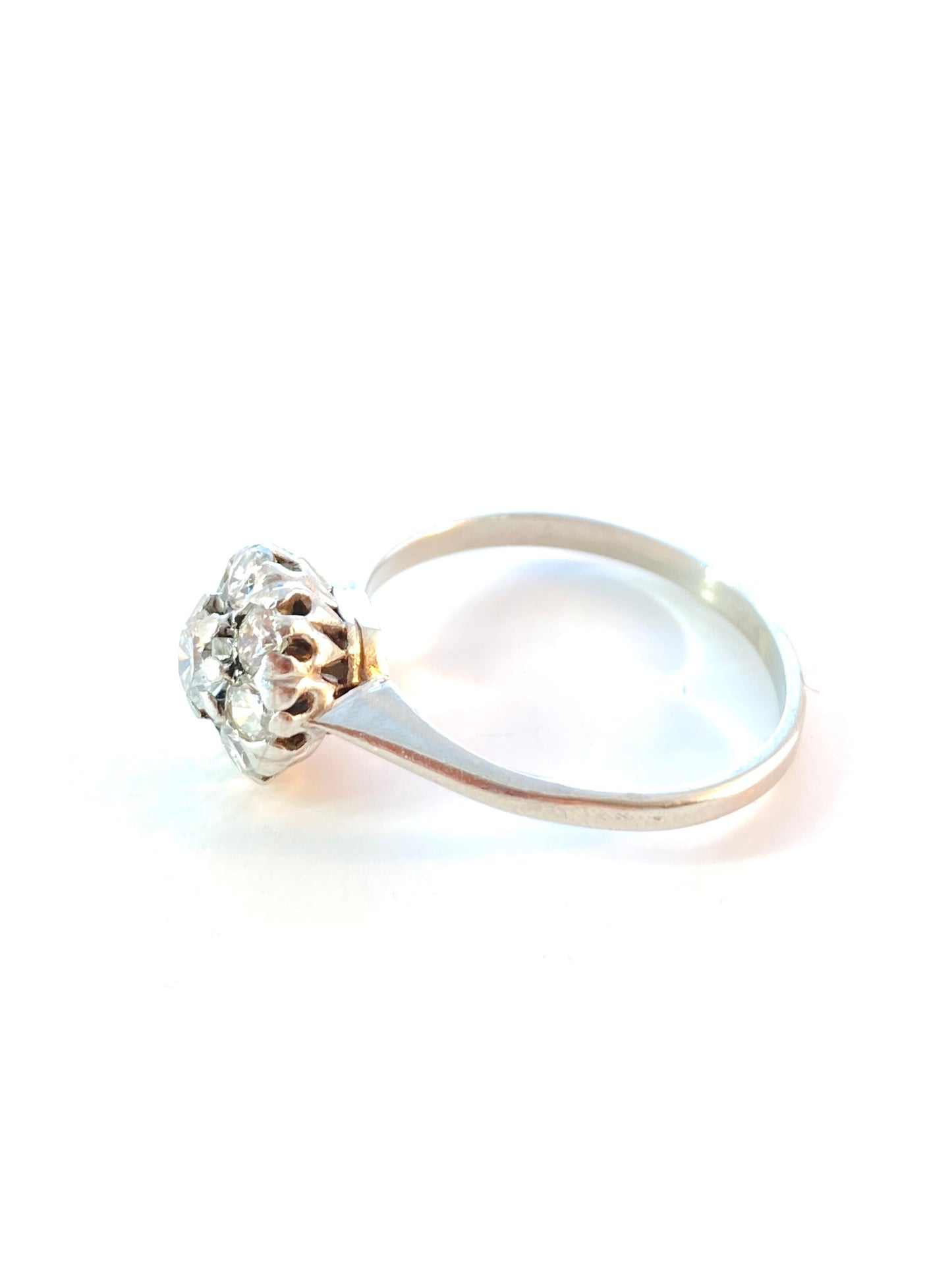 Vintage diamantring med Daisy rosett