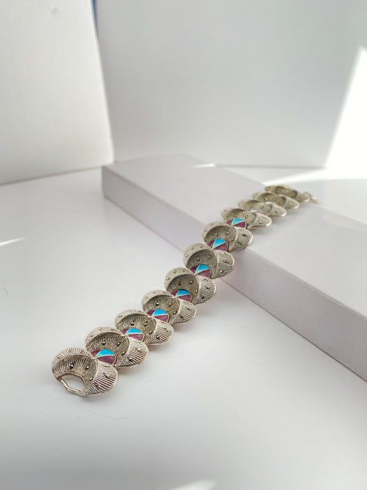 Sjeldent Art Deco Sterling Sølv Armbånd fra Tyske Theodor Fahrner