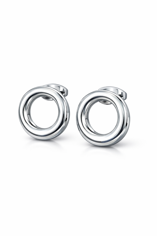 Sirkel- øredobber 925 sølv
