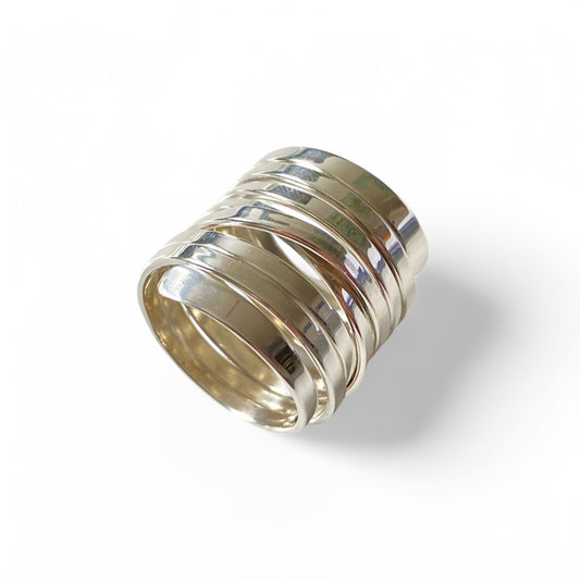 Statement Wrap Sølvring i 925 Sterling- Sølv