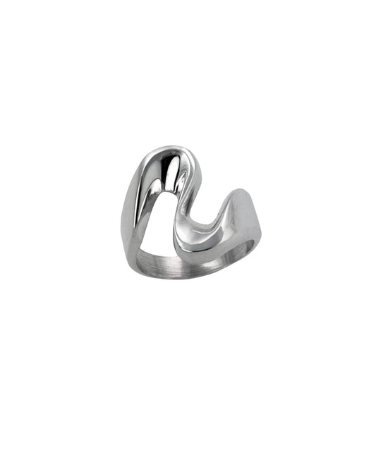 Abstrakt Statement Ring i 925 Sterlingsølv – Håndlaget Eleganse