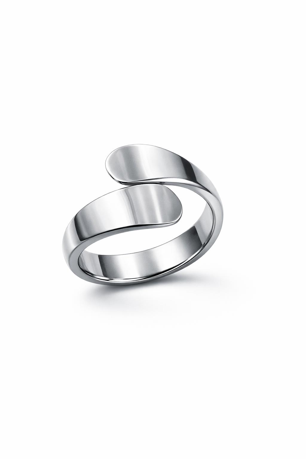Crossover ring i 925 Sterling- sølv