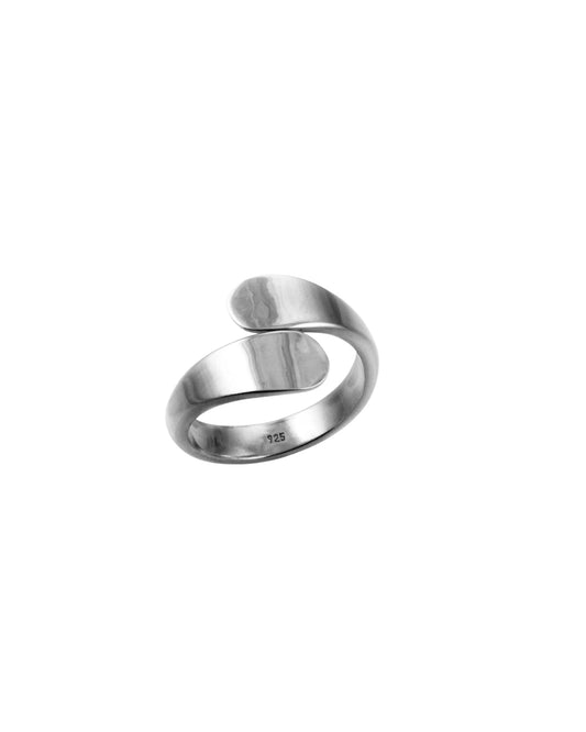 Crossover ring i 925 Sterling- sølv