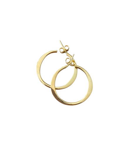 Øreringer i 18K gullforgylt 925 Sterling- sølv