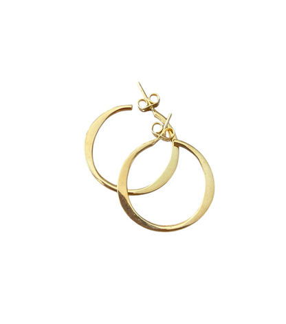Øreringer i 18K gullforgylt 925 Sterling- sølv