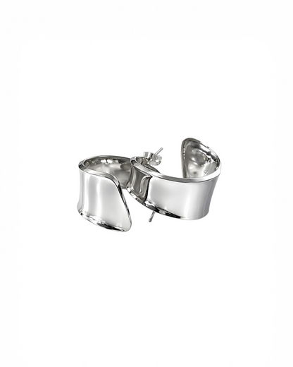 Statement chunky øredobber i 925 Sølv