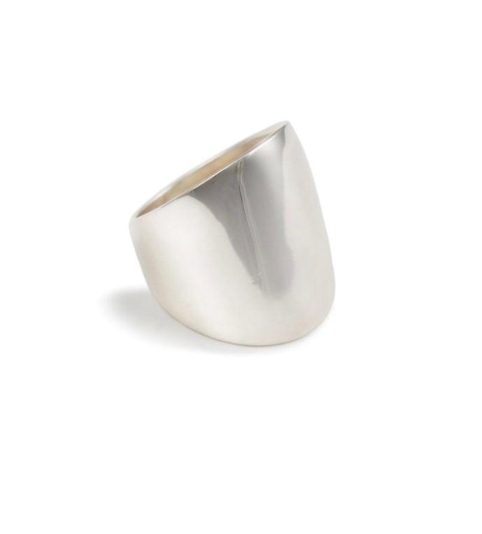 Bred statement sølvring i 925 Sterling- sølv