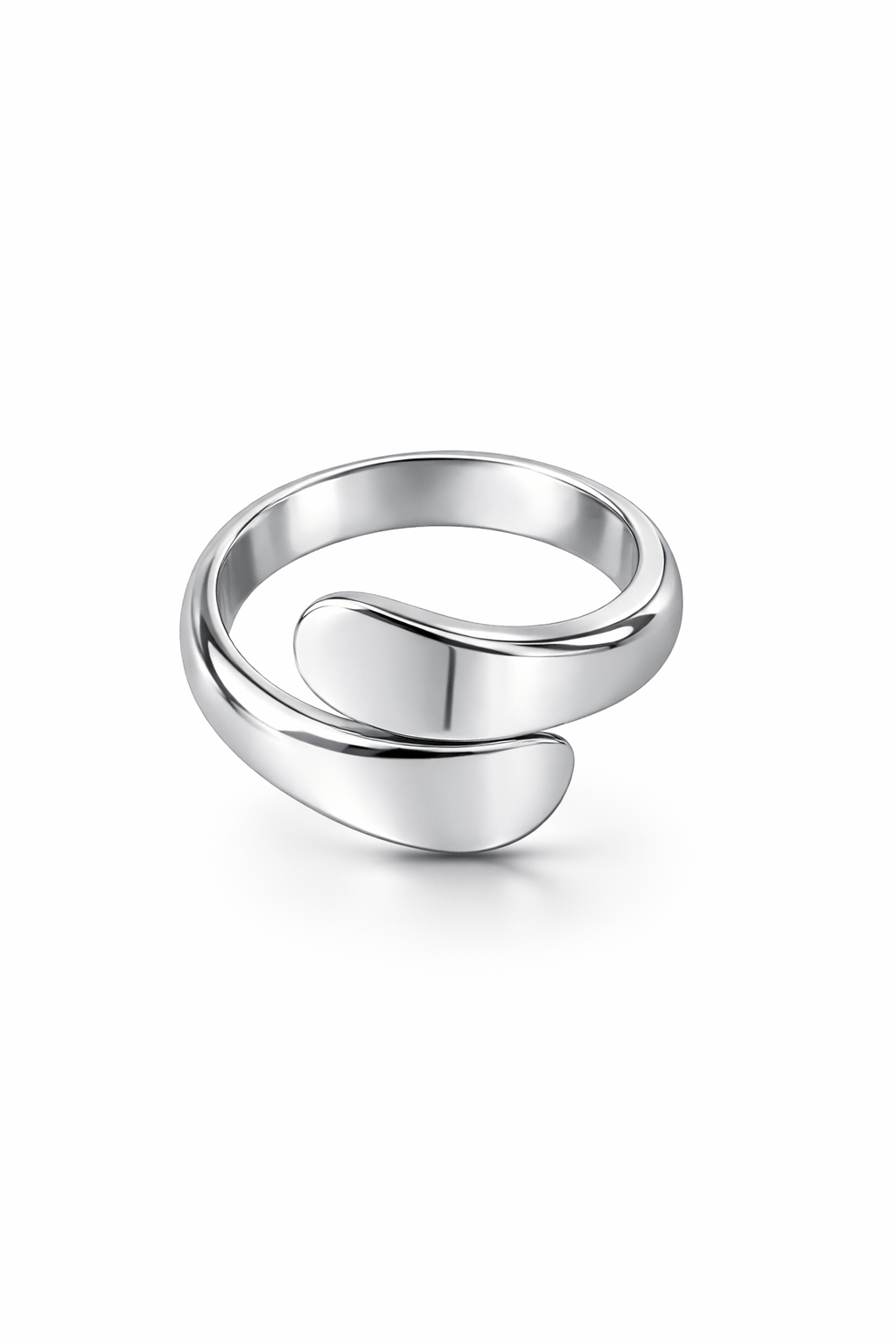 Crossover ring i 925 Sterling- sølv
