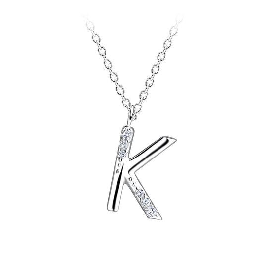 Bokstav smykke i 925 Sterlingsølv med Cubic Zirkonia