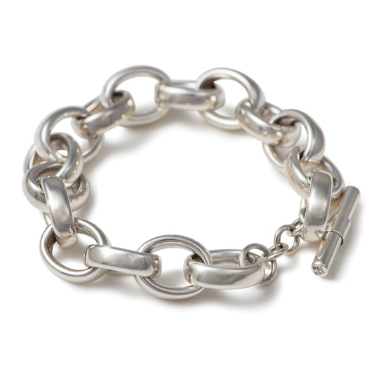 Statement Sterling sølv Armbånd med ovale ledd.