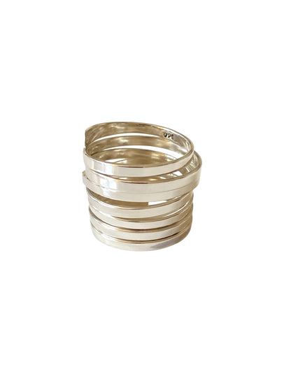 Statement Wrap Sølvring i 925 Sterling- Sølv