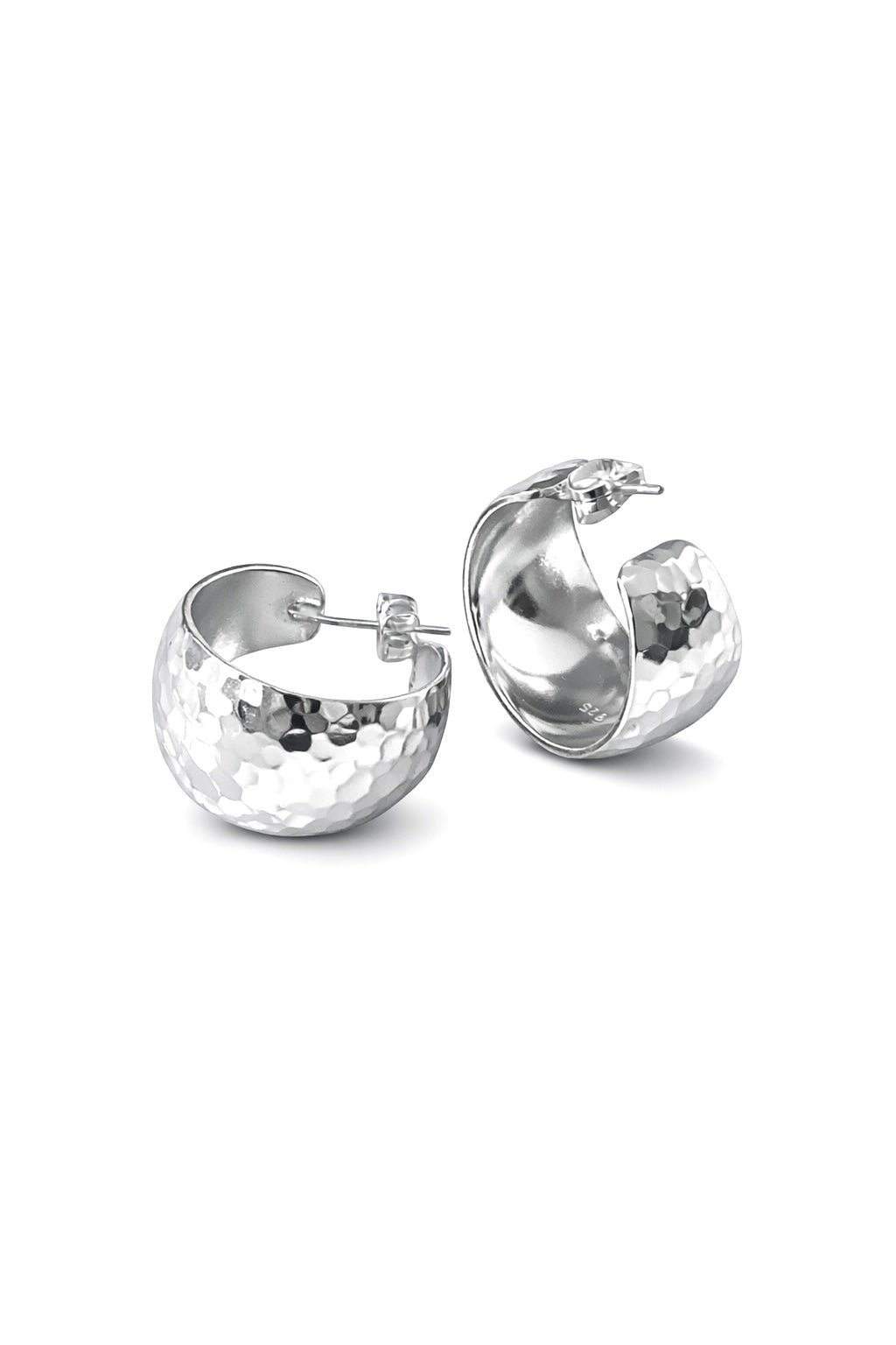 Store Hoops øreringer i 925 Sterling- sølv