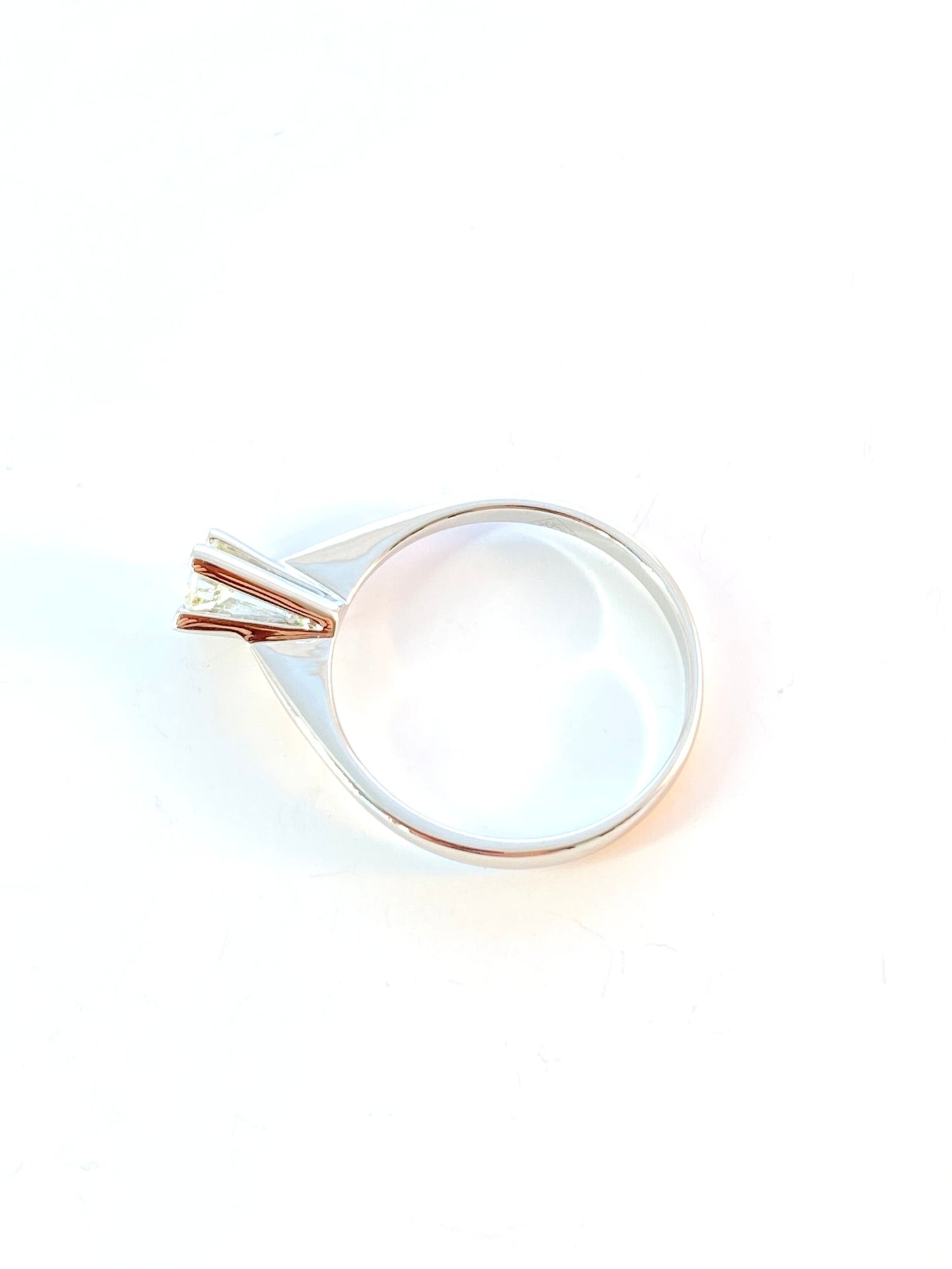 Diamantring i Hvitt Gull med European Cut Diamant på 0.25 ct