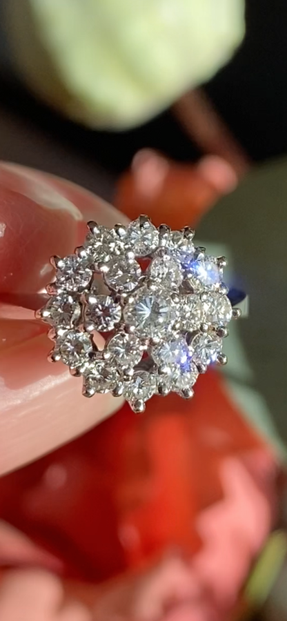 Vintage Diamantring 0.75 ctw